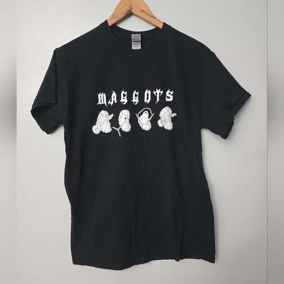 Maggots Shirt Size Medium MySpace Deathcore Hot Topic Hardcore Metal - Picture 1 of 8